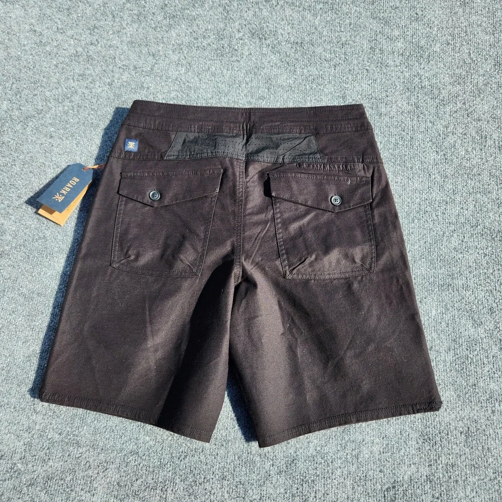 men's ROARK Layover 2.0 Shorts Black Hiking travel zip Pockets size‎ 28